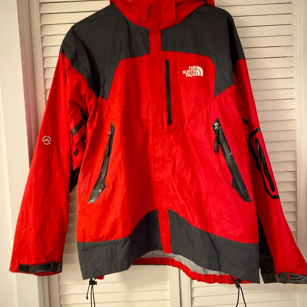 The North Face Summit series Red and Black gore-tex Jacket